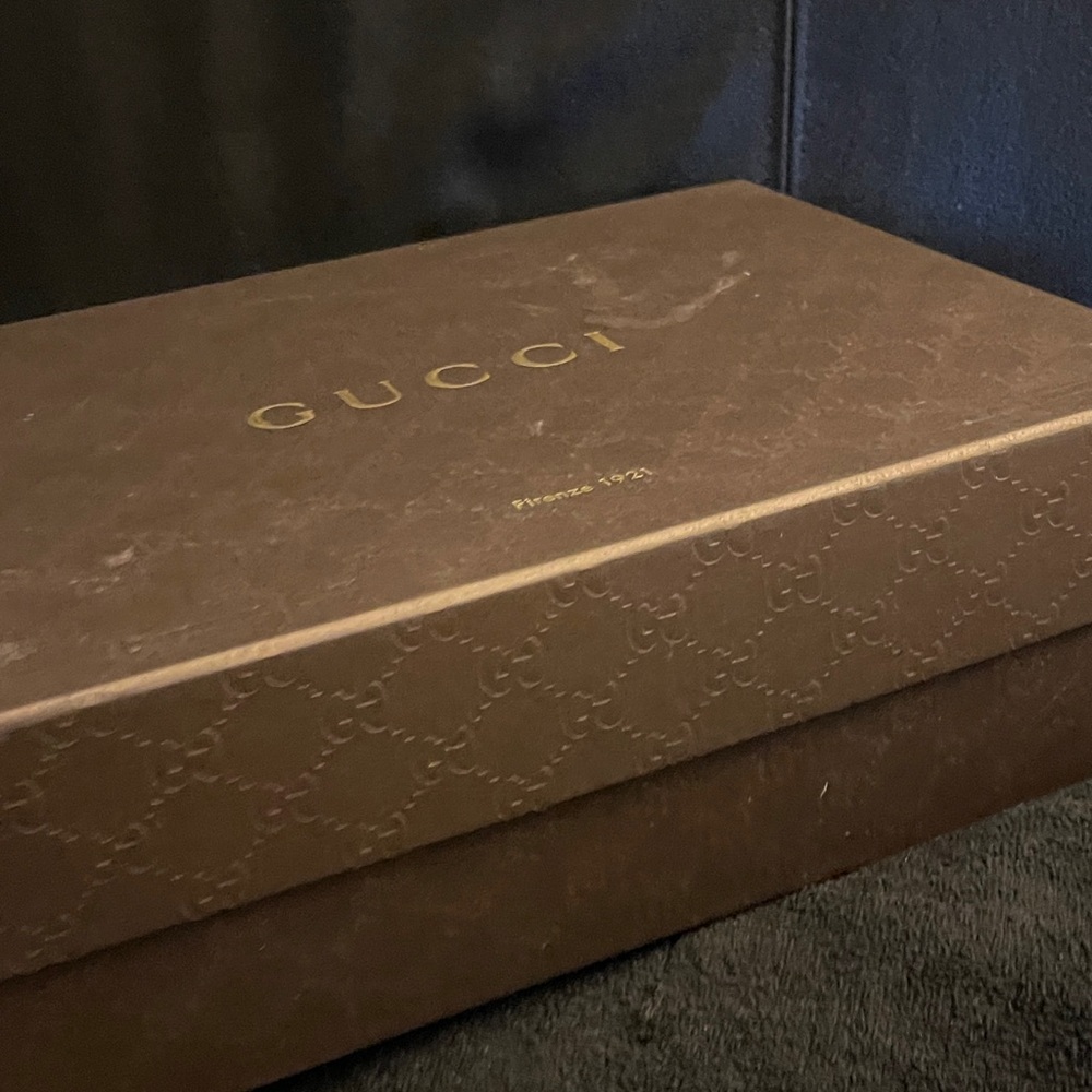 RARE Gucci Nappa Silk Classic Marine Notte Womens 39.5 NWB - Picture 12 of 13